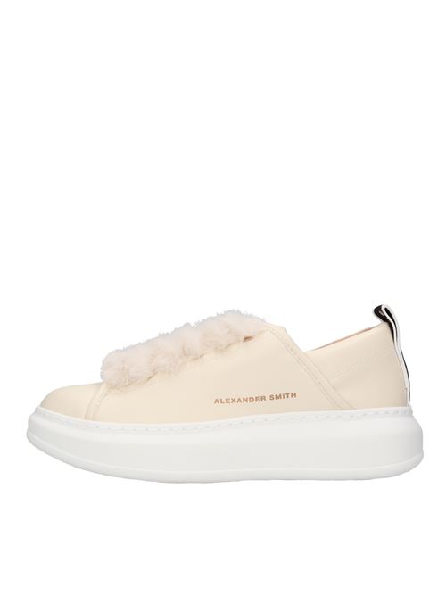 Leather and eco-leather sneakers ALEXANDER SMITH | E1D 10CR WEMBLEYCREMA